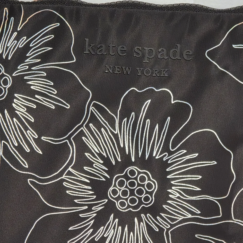Kate Spade Black and White Floral Laptop Sleeve